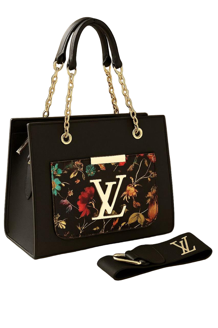 Lv Printed Cross Body Bag For Girls with 2 Straps - ThreeSons