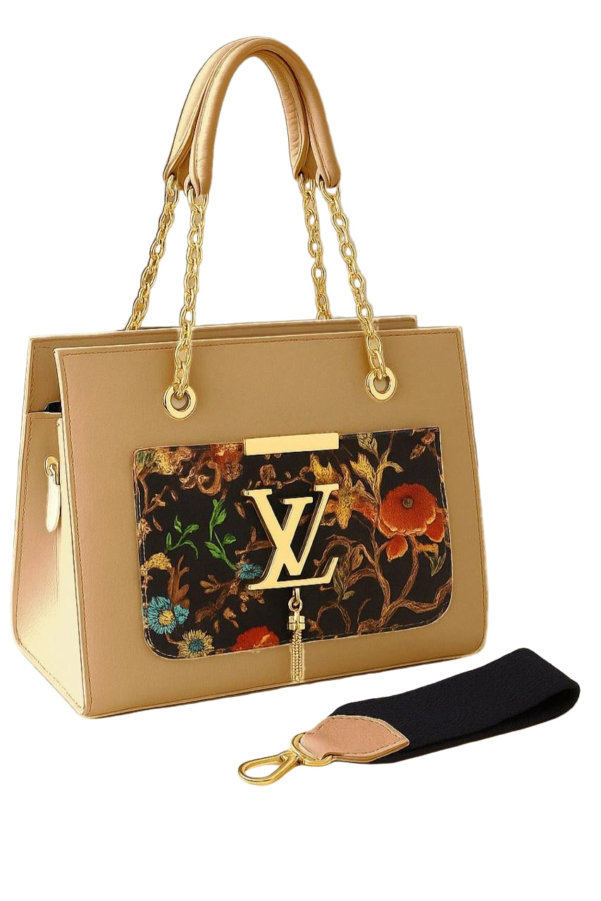 Lv Printed Cross Body Bag For Girls with 2 Straps - ThreeSons