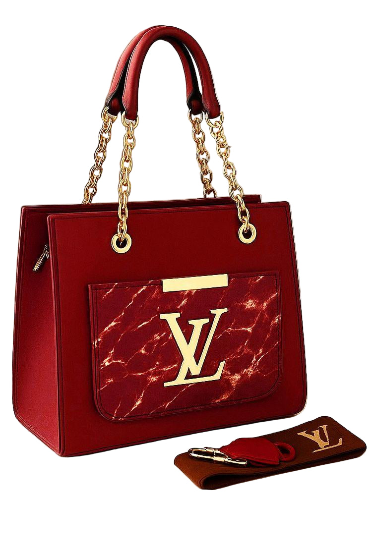 Lv Printed Cross Body Bag For Girls with 2 Straps - ThreeSons