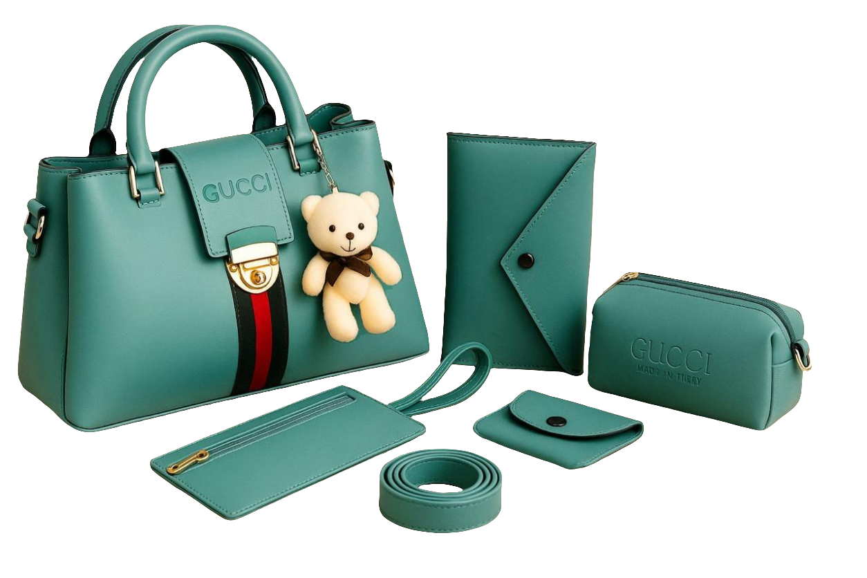 Master Quality Gucci 5 Pcs Shoulder Bag Set for Girls - ThreeSons
