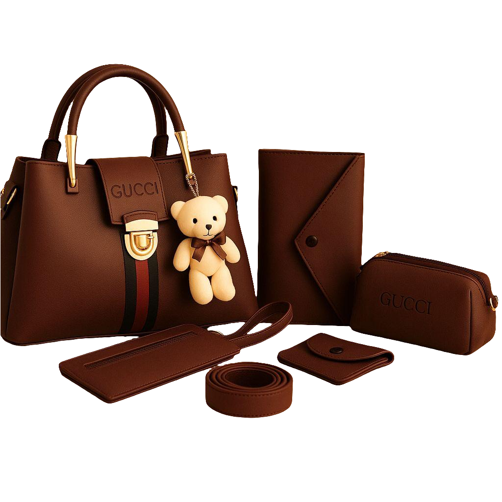 Master Quality Gucci 5 Pcs Shoulder Bag Set for Girls - ThreeSons