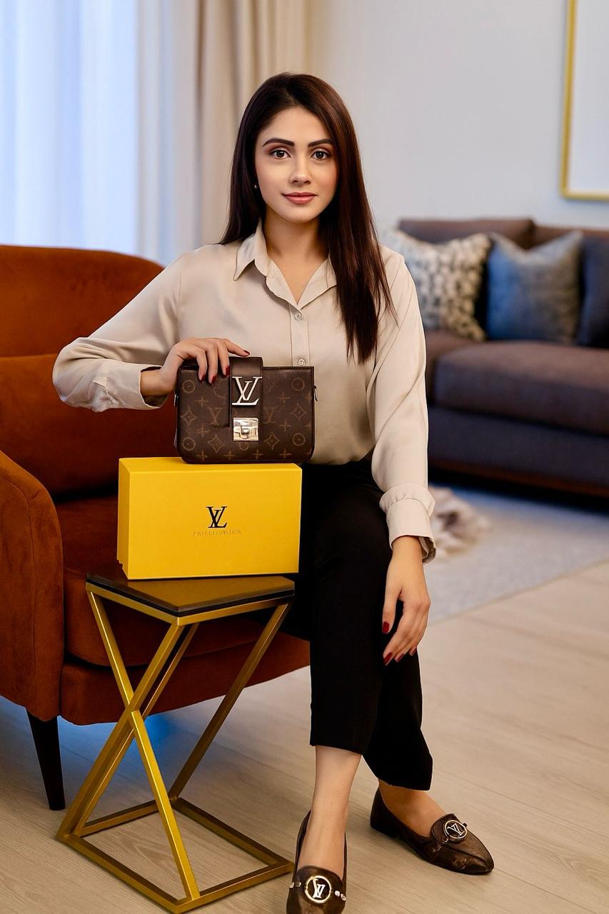 Louis Vuitton LV Shoes and LV CrossBody Bag - ThreeSons