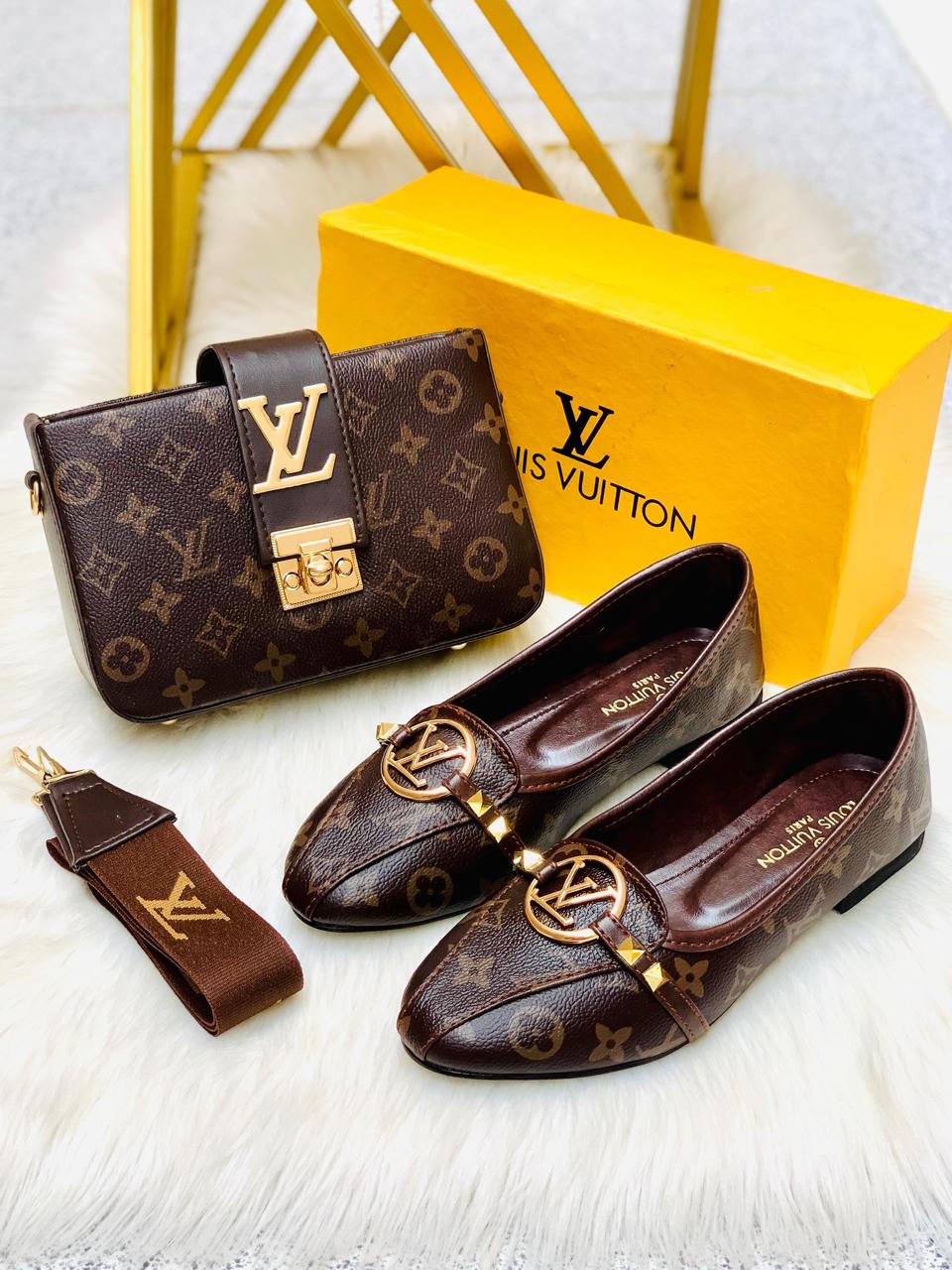 Louis Vuitton LV Shoes and LV CrossBody Bag - ThreeSons