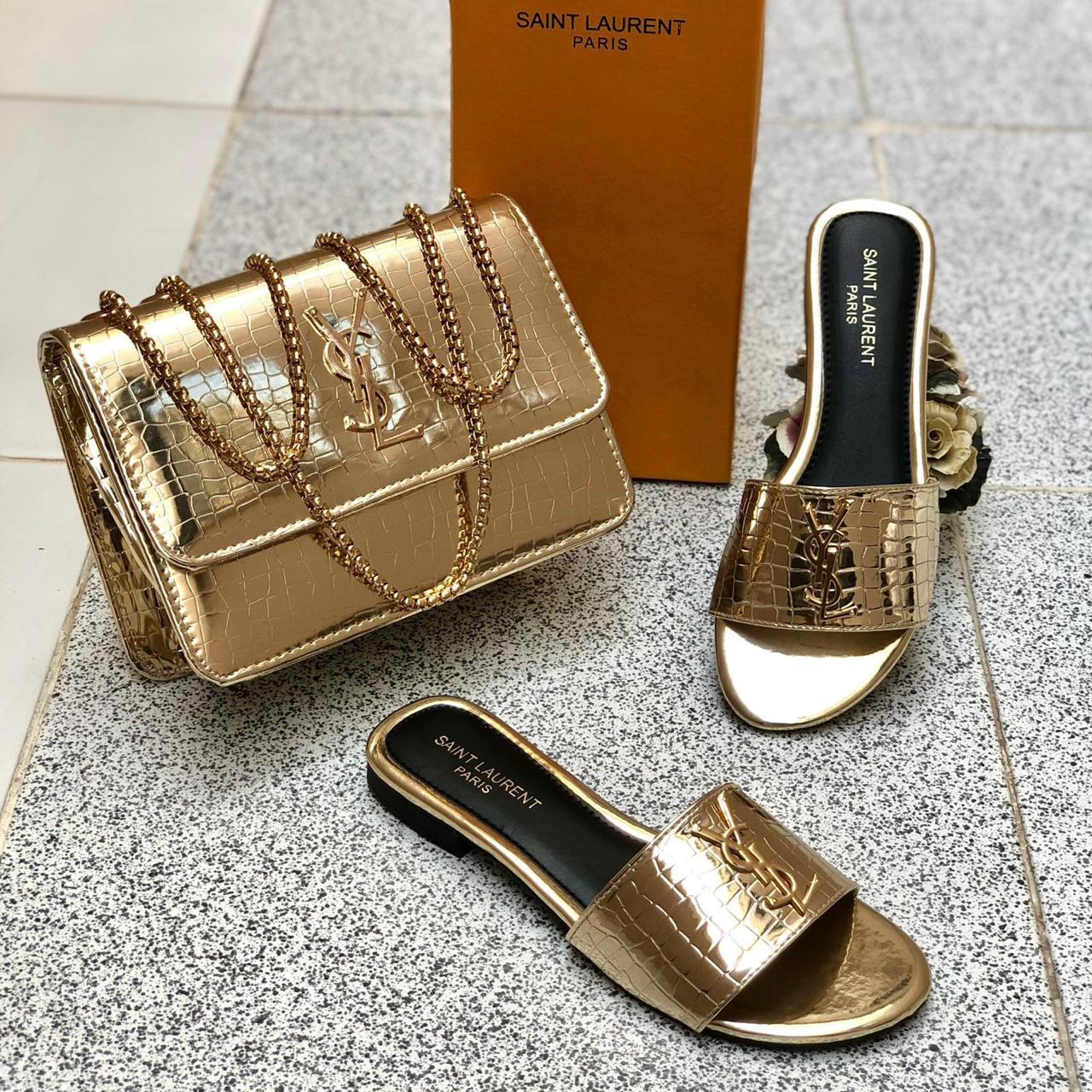 YSL Saint Laurent Slipper + CrossBody Bag* - ThreeSons