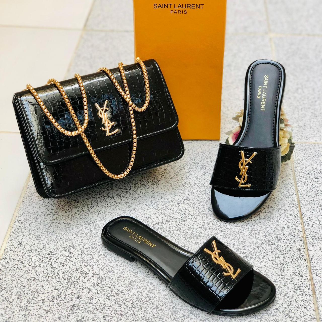 YSL Saint Laurent Slipper + CrossBody Bag* - ThreeSons